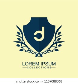D Luxury logo,Design for Boutique hotel,Resort,Restaurant, Royalty, Victorian identity, luxury Hotel, Heraldic, Fashion,VIP,Club,education Full vector logo template.