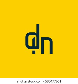 D & M Letter logo design vector element