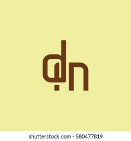 D & M Letter logo design vector element