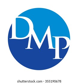 d, m and p logo vector.
