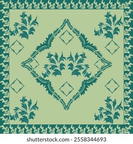 D a m a s k  se a m l e s s
Pattern - Vector Illustration for Elegant Textile