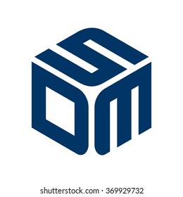 d, m, y s vector del logotipo.