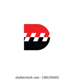 D mark Racing Logo Design 