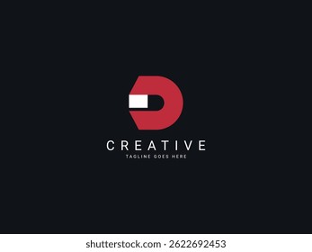 d modern letter logo design