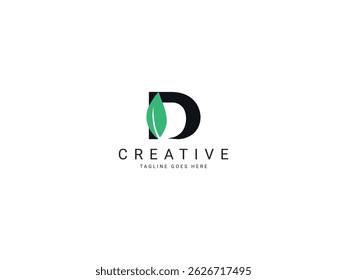 d modern letter logo design
