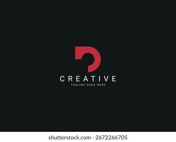 d modern letter logo design