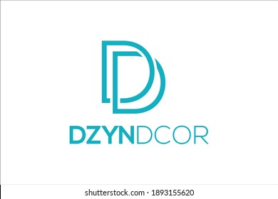 d d monogram logo design business