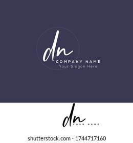 D N DN Initial letter handwriting and signature logo.	
