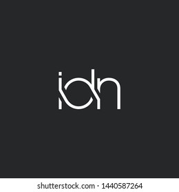I D N letters Joint logo icon vector template.
