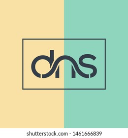 D N S joint letters logo design vector