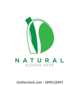 D Natural Green Logo Vektor