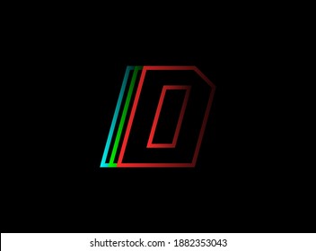 D number font fast, speed motion logo. Sport style futuristic oblique design for   delivery posters, industrial, racing identify and more
