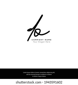 D O DO Initial letter handwriting and signature logo. Beauty vector initial logo .Fashion, boutique, floral and botanical