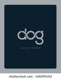 D O G joint logo design vector template