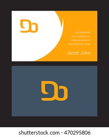 D & O Joint letter logo, with Business card
