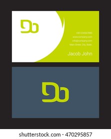 D & O Joint letter logo, with Business card
