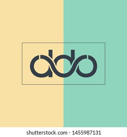 D D O joint letters logo design vector template