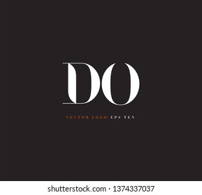 D O letters Joint logo icon vector template.