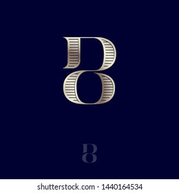 D and O monogram. D, O logo from combined letters. Premium emblem for beauty or jewelry brand.