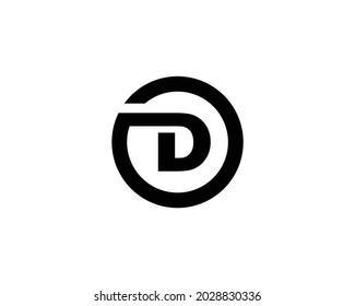 D and OD letter logo design vector template