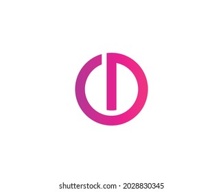 D and OD letter logo design vector template