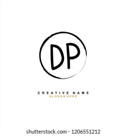 D P DP Initial abstract logo concept vector