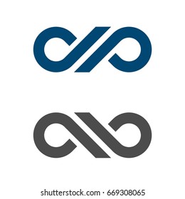 D P Letter Infinity Logo Template Illustration Design. Vector EPS 10.