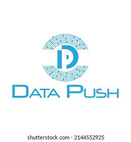 D and P letter Initial letter logo.vector file eps10.