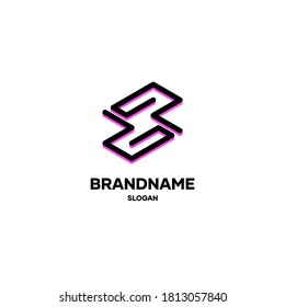 Resumen Diseño de logotipo de línea de letra D y P, ideas de inspiración de diseño de logotipo abstracto, vector