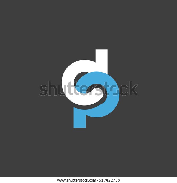 D P Letter Logo Icon Vector 스톡 벡터(로열티 프리) 519422758