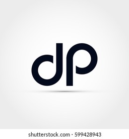 D And P Letter Vector Logo