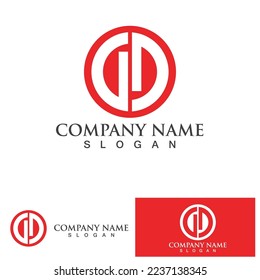 D P Logo vector illustration design