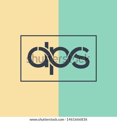 D P S joint letters logo design vector