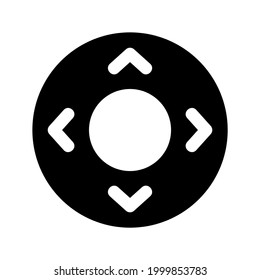 d pad icon or logo isolated sign symbol vector illustration - high quality black style vector icons