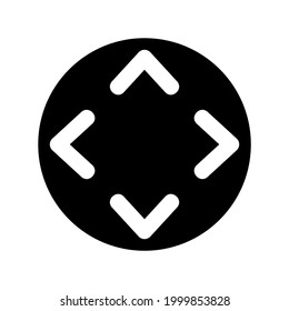 d pad icon or logo isolated sign symbol vector illustration - high quality black style vector icons