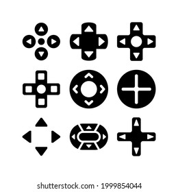 d pad icon or logo isolated sign symbol vector illustration - Collection of high quality black style vector icons