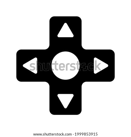 d pad icon or logo isolated sign symbol vector illustration - high quality black style vector icons