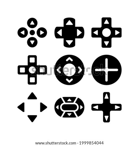 d pad icon or logo isolated sign symbol vector illustration - Collection of high quality black style vector icons