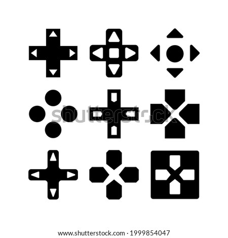 d pad icon or logo isolated sign symbol vector illustration - Collection of high quality black style vector icons
