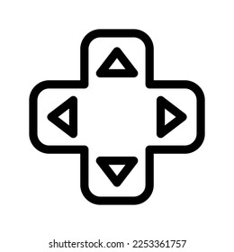 D Pad Icon Vector Symbol Design Illustration