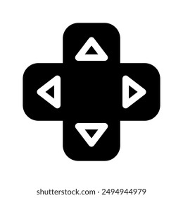 D Pad Icon Vector Symbol Design Illustration