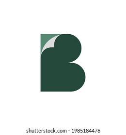 D with paper illustration logo design  vector template