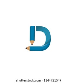 D Pencil logo