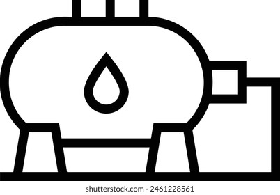 d printing icon icon. Thin linear style design isolated on white background