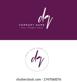  D Q DQ Initial letter handwriting and signature logo.	
