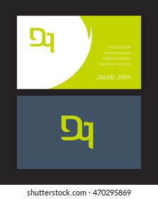 D & Q Joint letter logo, with Business card
