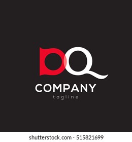 D & Q Letter logo design vector element
