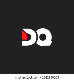 D & Q letters Joint logo icon vector template.
