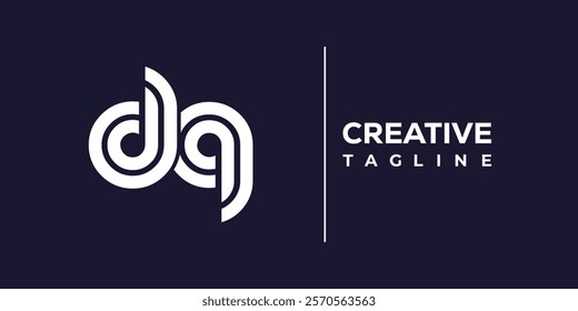 D and Q logo design. DQ abstract Letters Logo Monogram. This logo design is the process of creating a visual symbol that represents a brand, company, or individual.