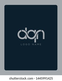 D Q N joint logo design vector template